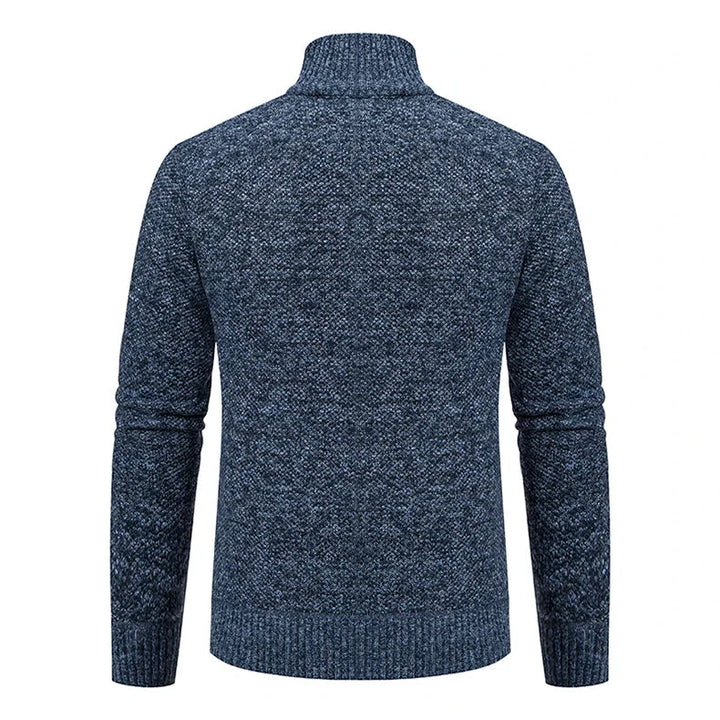 Men's Knit Zip Collar Sweater