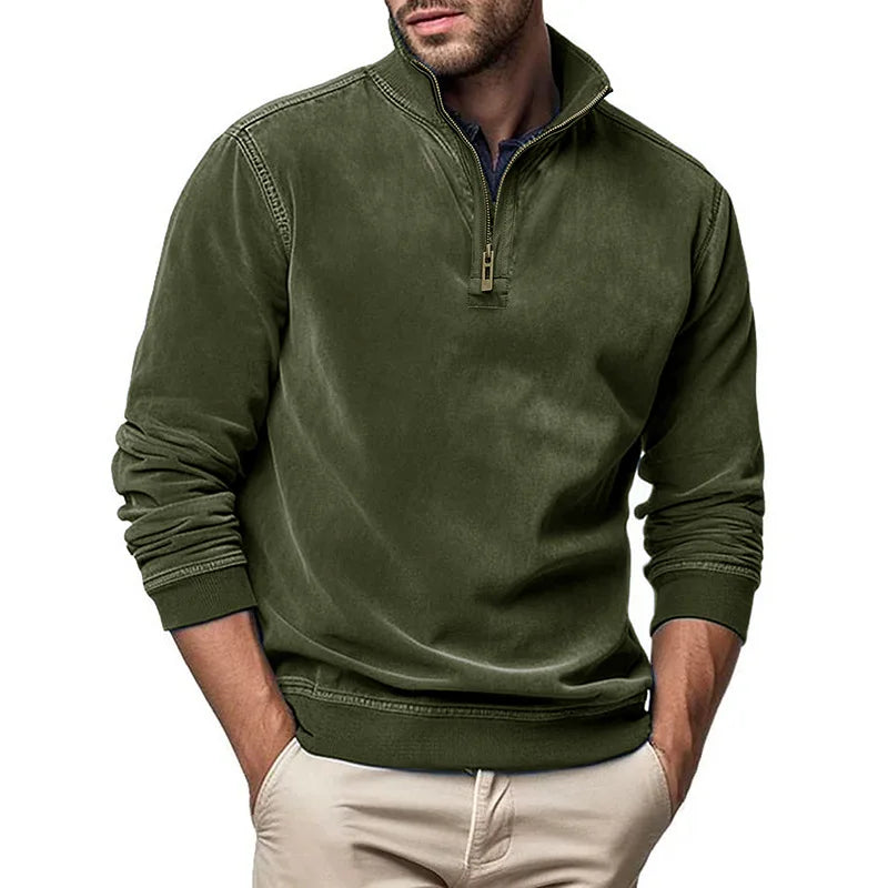 Men's Plush Zip Sweater