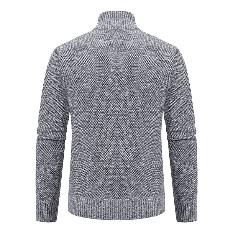 Men's Knit Zip Collar Sweater