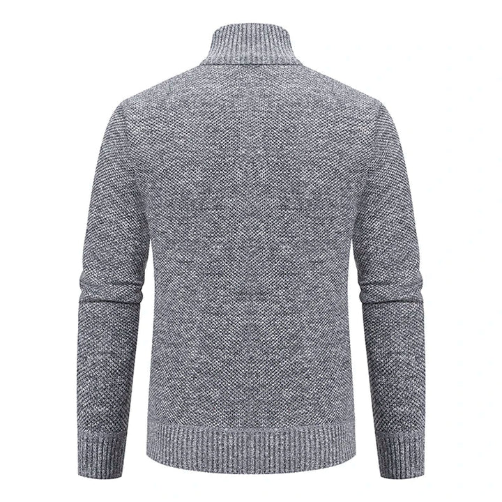 Men's Knit Zip Collar Sweater