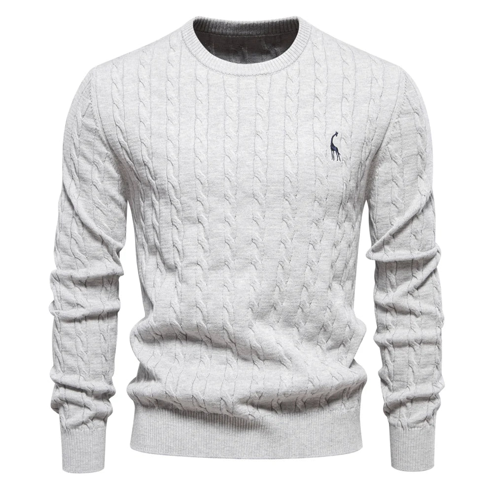 Men's Textured Cable Sweater