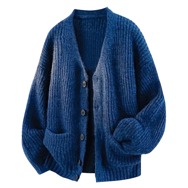 Men's Relaxed V Neck Cardigan