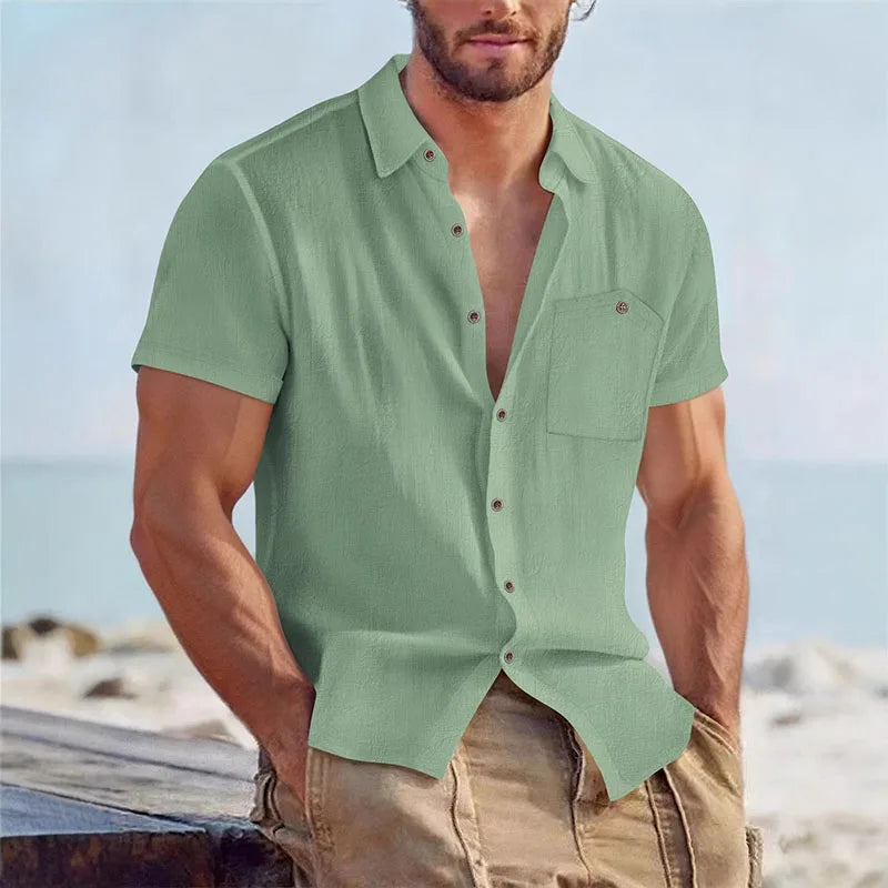 Men's Button-Up Summer Shirt