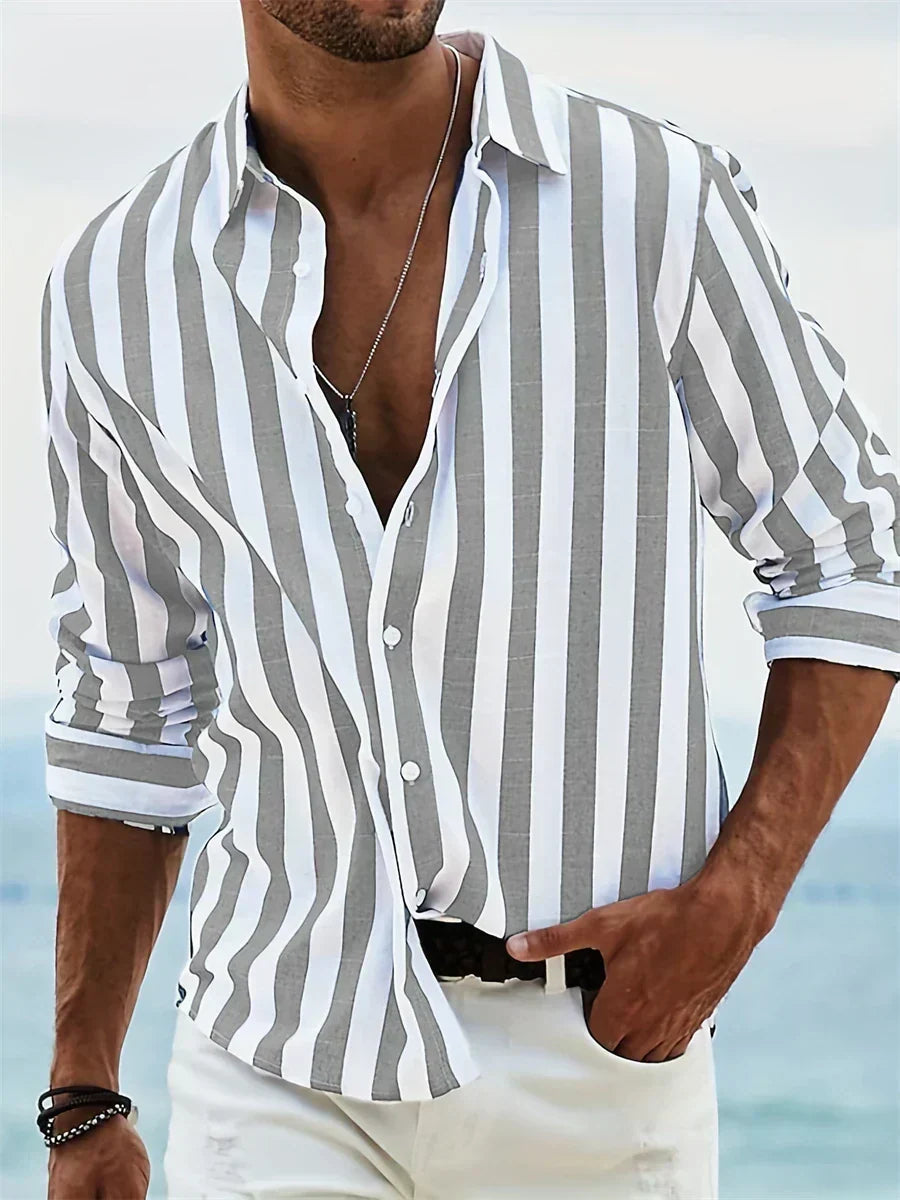 Men's Striped Summer Shirt