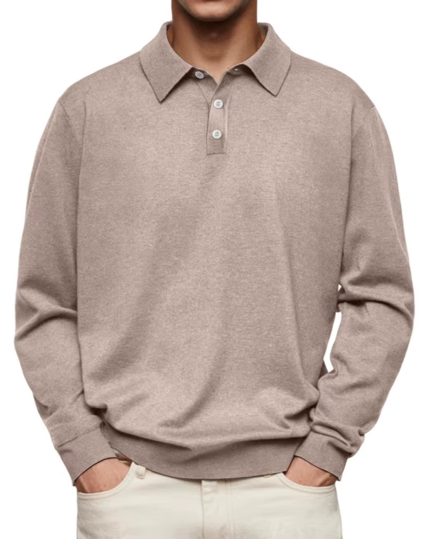 Men's Long Sleeve Polo Shirt