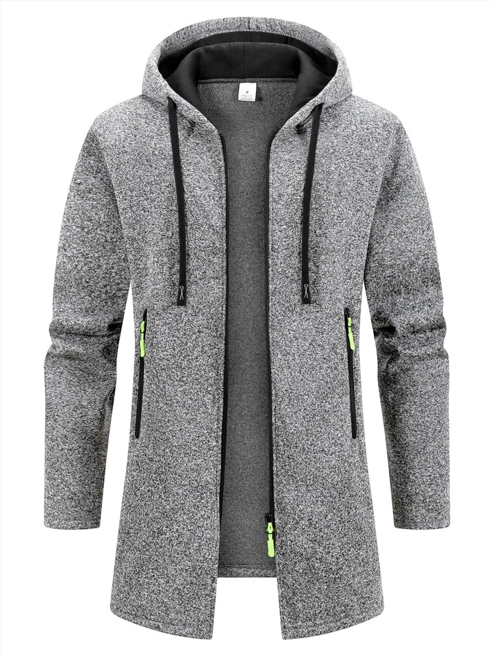 Elegant Men'S Hooded Jacket