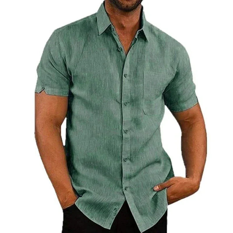 Men's Linen Texture Shirt