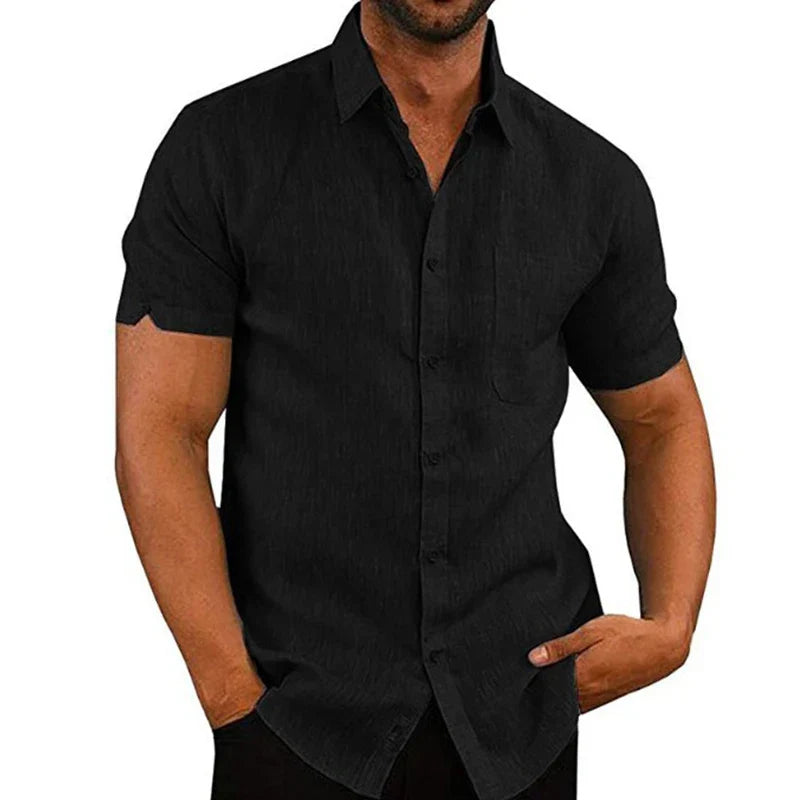 Men's Linen Texture Shirt