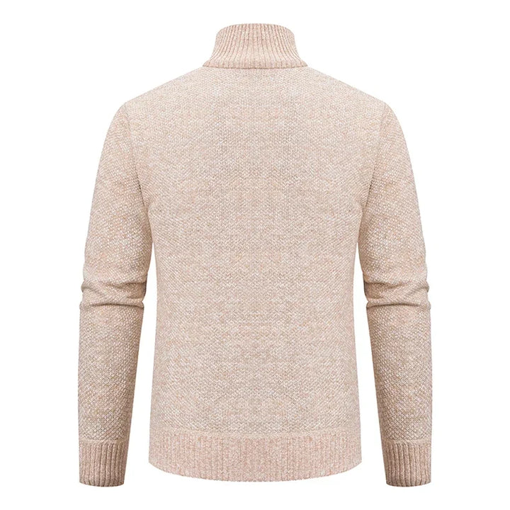 Men's Knit Zip Collar Sweater