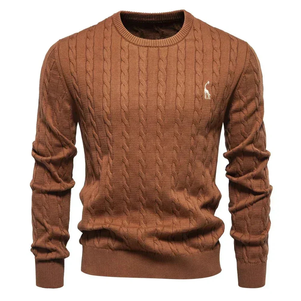 Men's Textured Cable Sweater