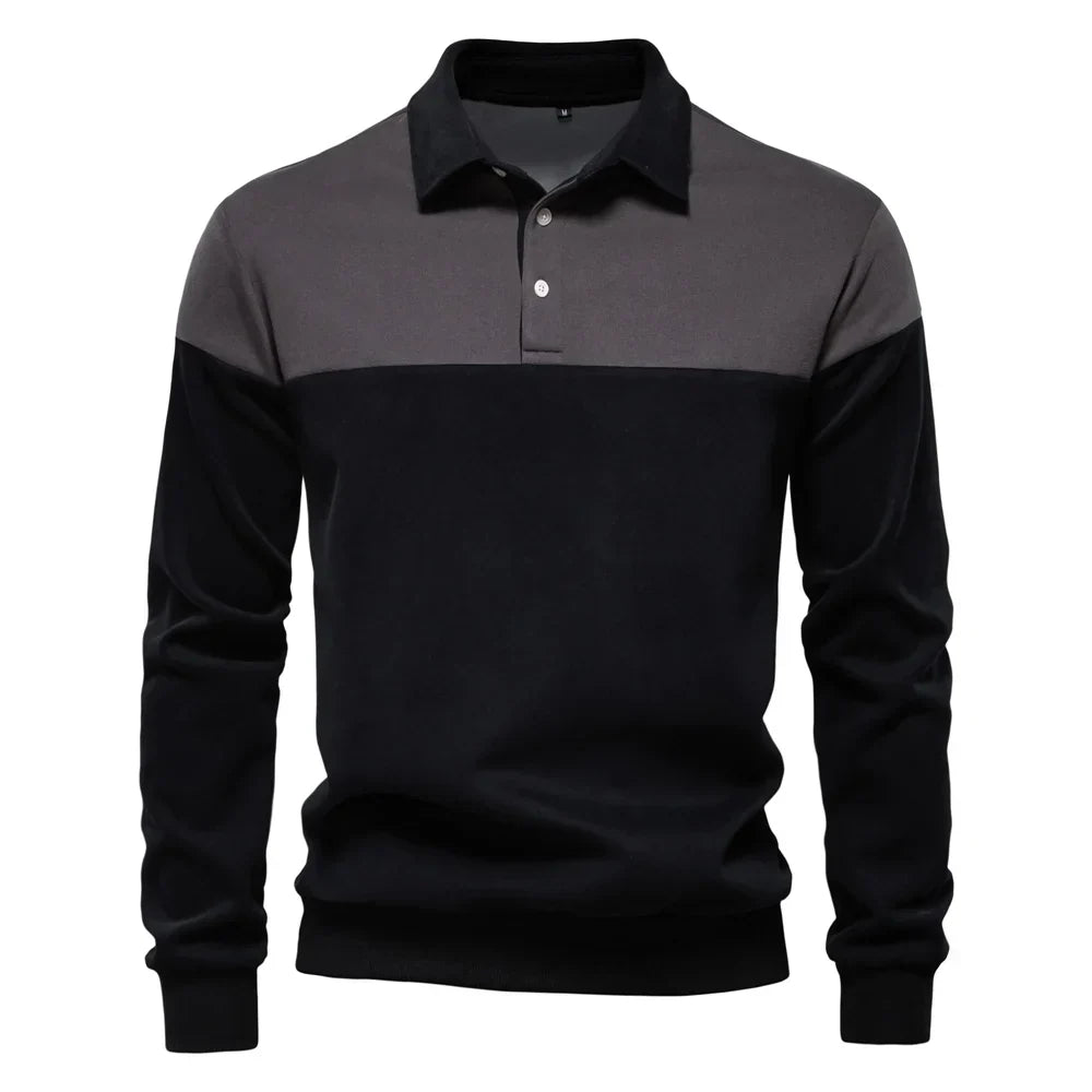 Men's Collared Polo Sweater