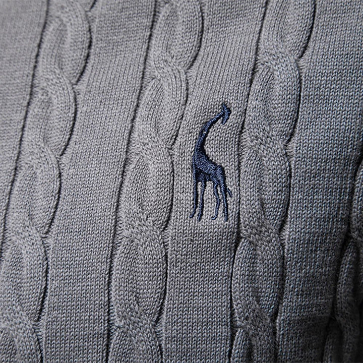 Men's Textured Cable Sweater