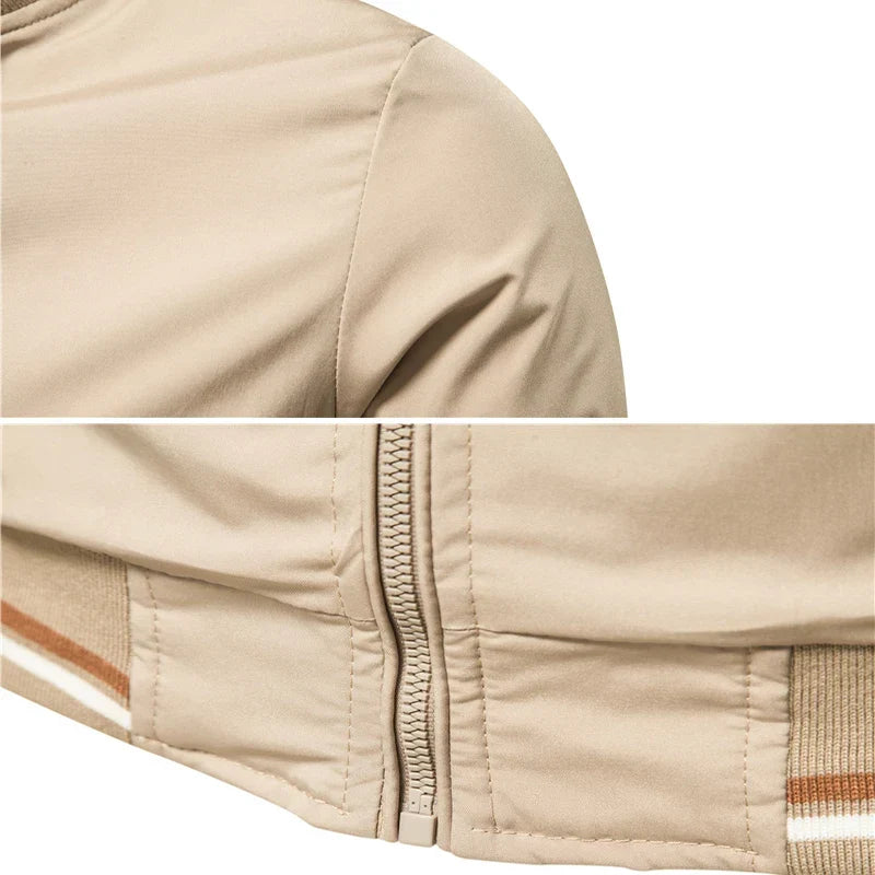 Men's Contrast Bomber Jacket