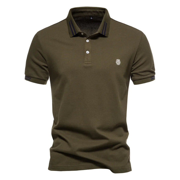 Men's Contrast Pique Polo Shirt