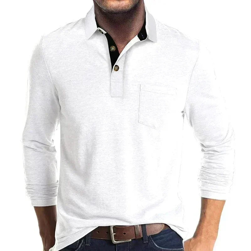 Men's Classic Long Sleeve Polo Shirt