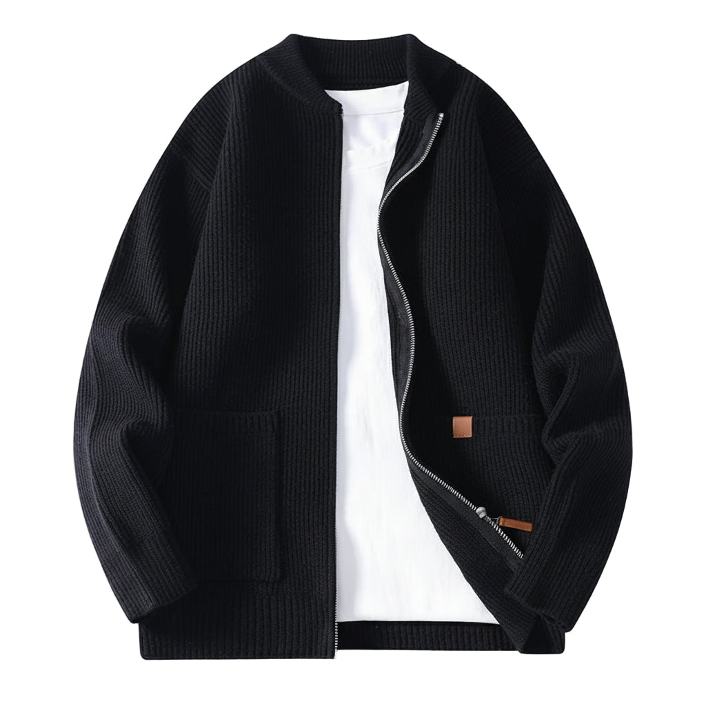 Men's Ribbed Knit Jacket