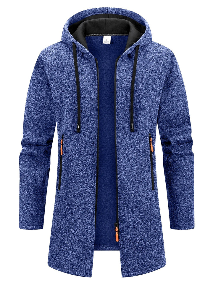 Elegant Men'S Hooded Jacket