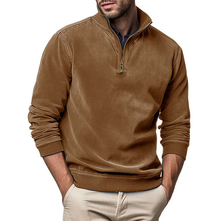 Men's Plush Zip Sweater