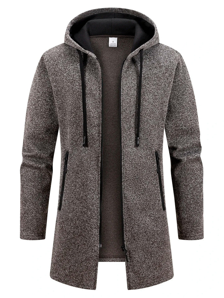 Elegant Men'S Hooded Jacket