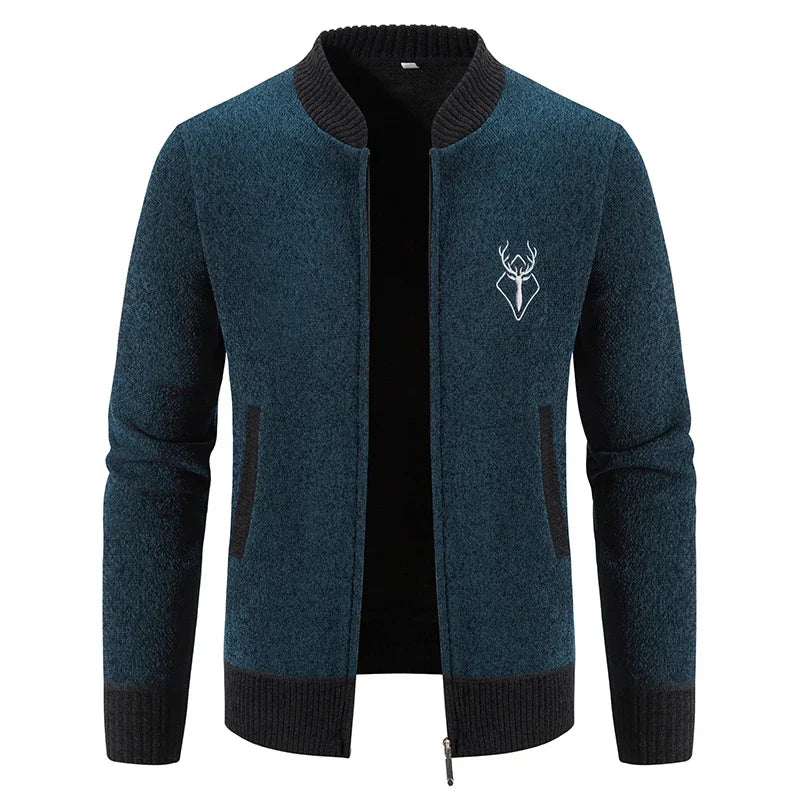 Men's Deer Icon Knit Cardigan