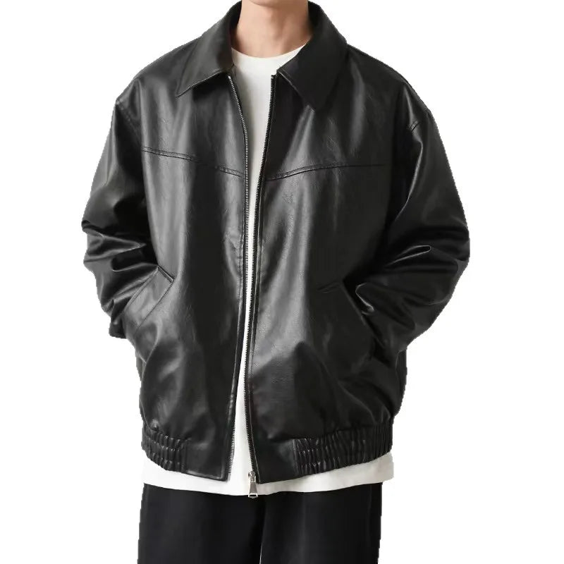 Men's Leather Effect Jacket