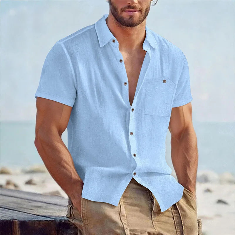 Men's Button-Up Summer Shirt