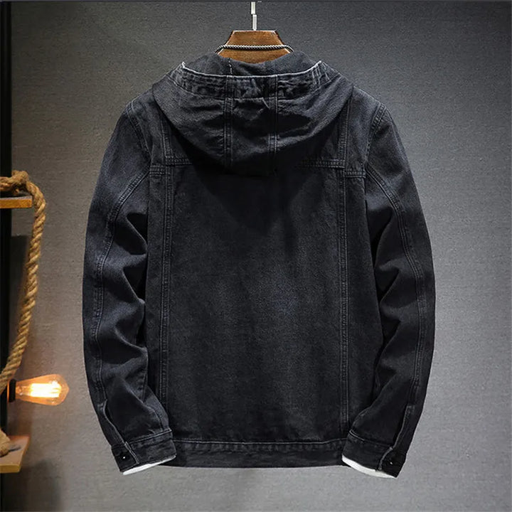 Retro Denim Hoodie