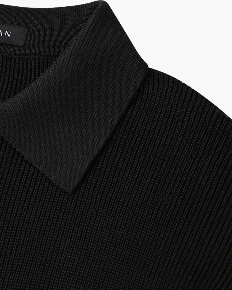 Men's Textured Zip Sweater
