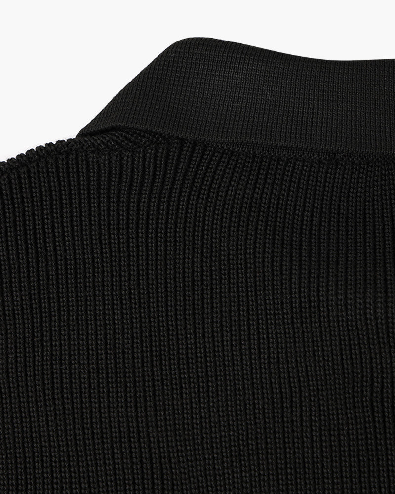 Men's Textured Zip Sweater