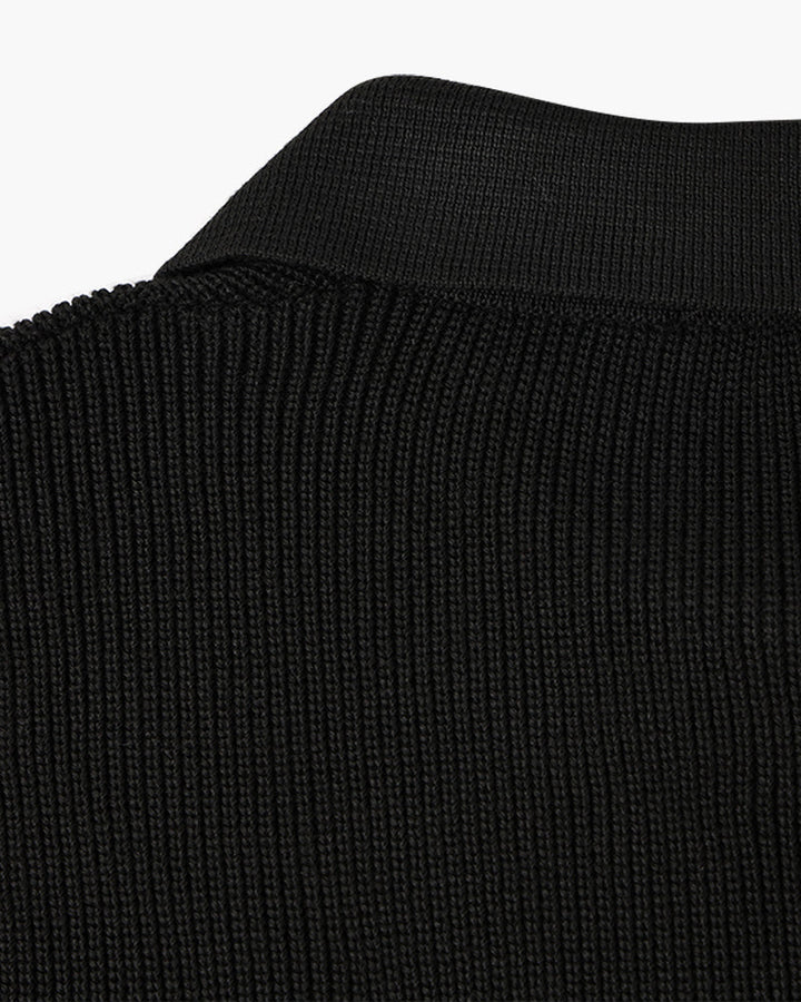 Men's Textured Zip Sweater