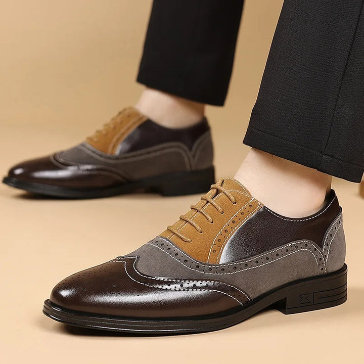 Men's Brogue Lace-Up Shoes