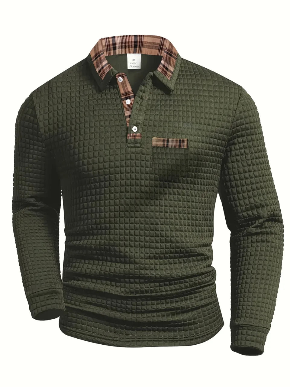 Men's Textured Polo Shirt