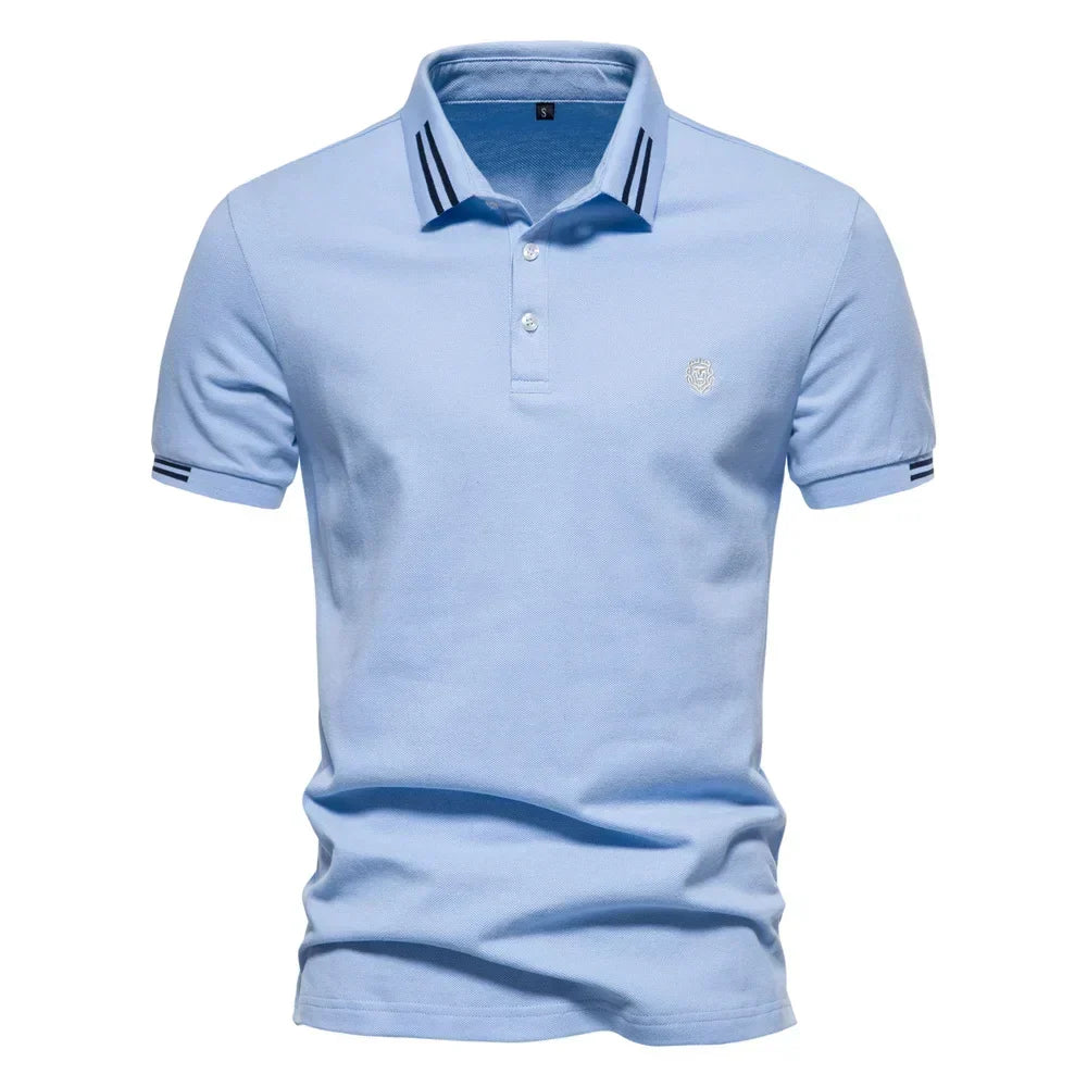 Men's Contrast Pique Polo Shirt