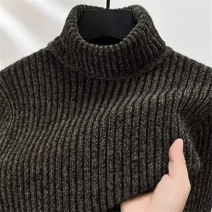 Men's Rolled Collar Sweater