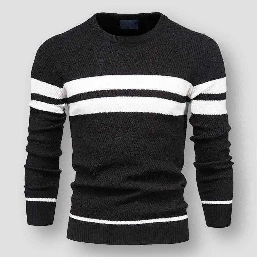 Men's Striped Nylon Sweater