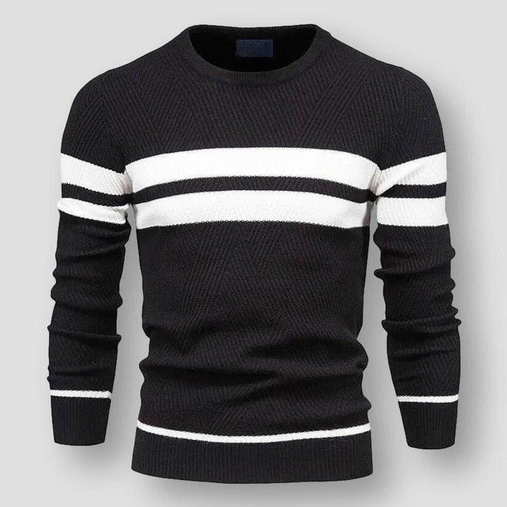 Men's Striped Nylon Sweater