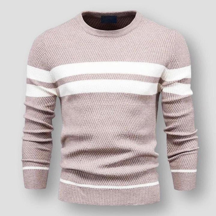 Men's Striped Nylon Sweater