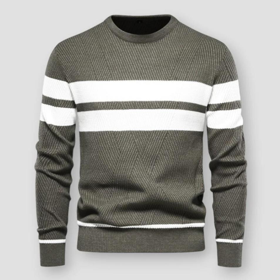Men's Striped Nylon Sweater