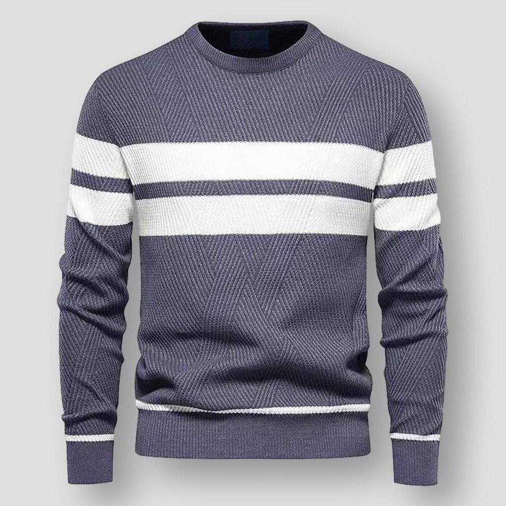 Men's Striped Nylon Sweater