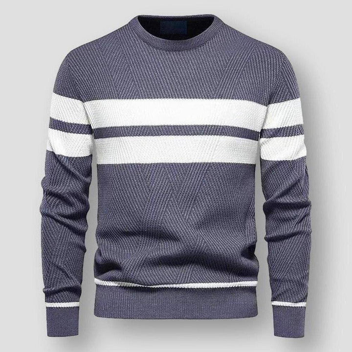 Men's Striped Nylon Sweater