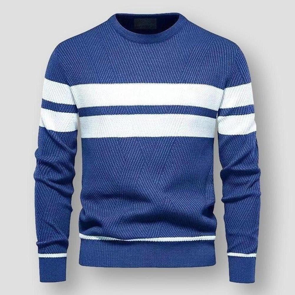 Men's Striped Nylon Sweater