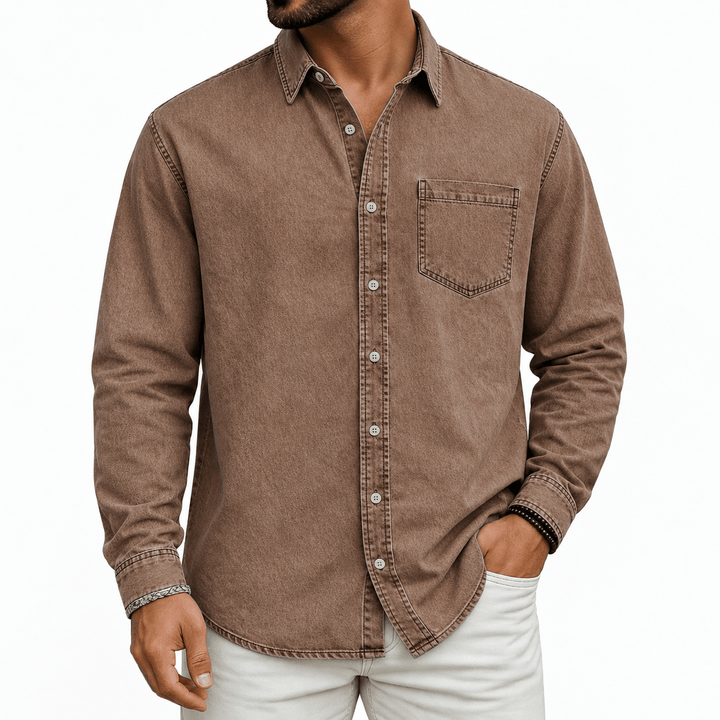 Men's Pre-Washed Cotton Shirt