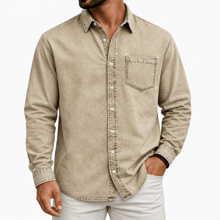 Men's Pre-Washed Cotton Shirt