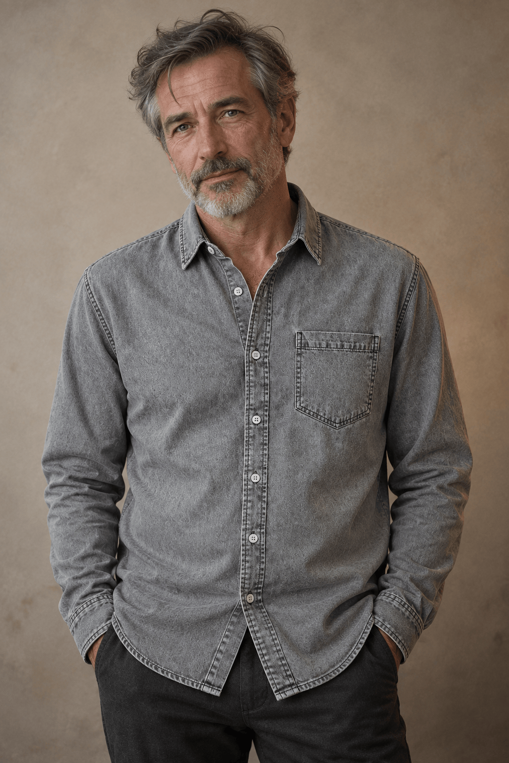 Men's Pre-Washed Cotton Shirt