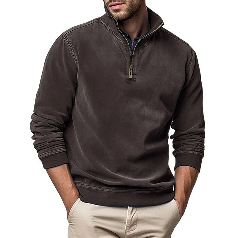 Men's Plush Zip Sweater