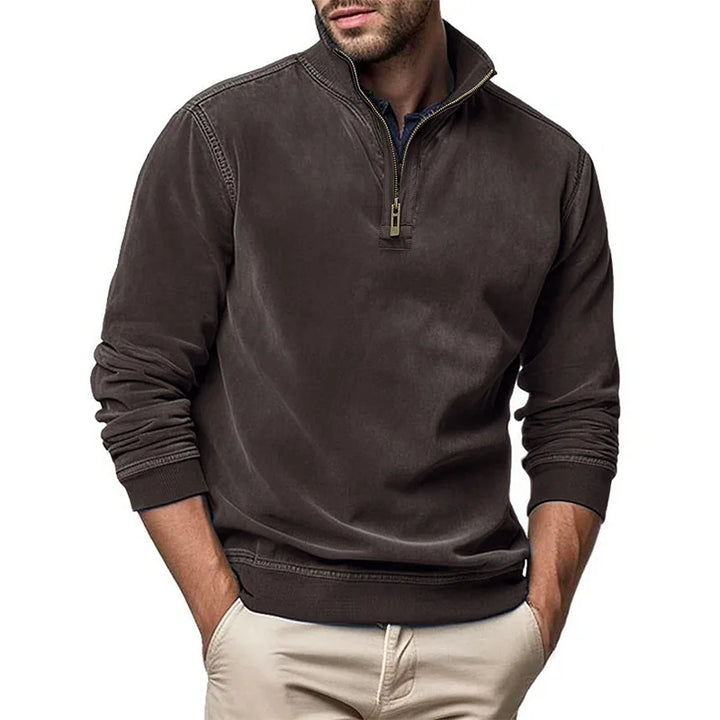 Men's Plush Zip Sweater