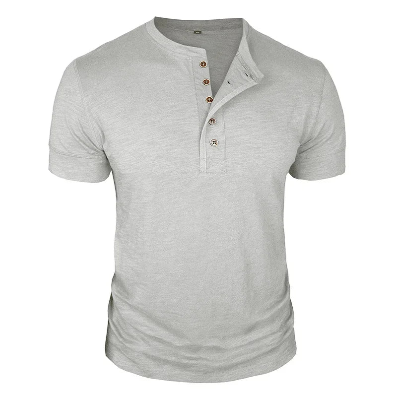 Men's Henley Neck T-Shirt