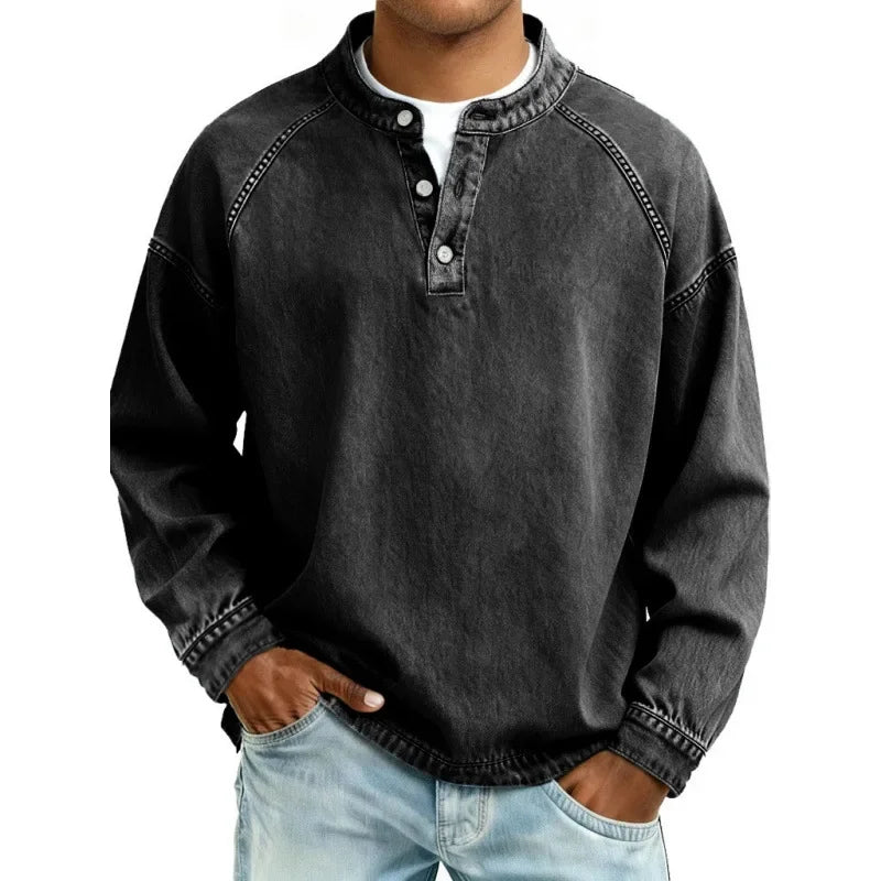 Men's Retro Button Shirt