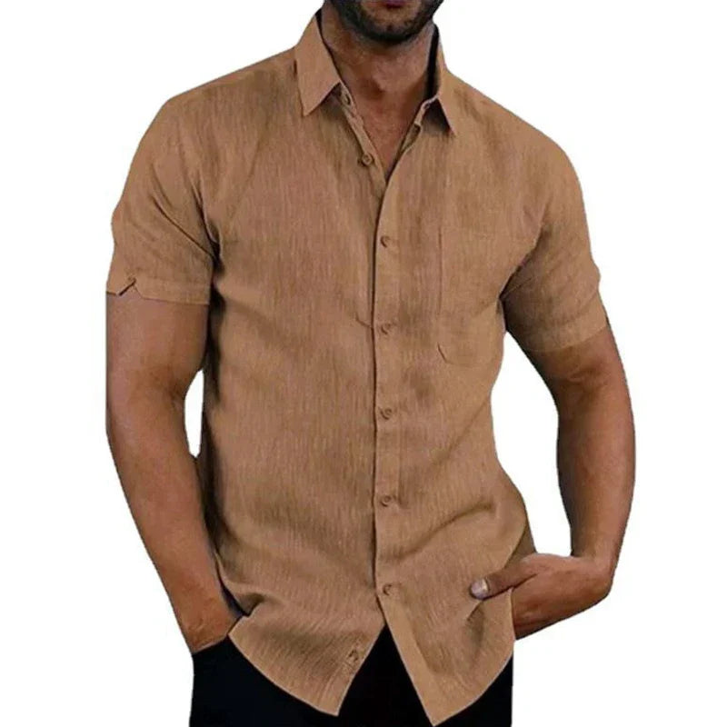 Men's Linen Texture Shirt