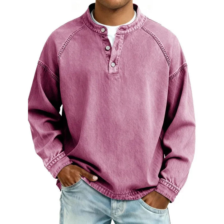 Men's Retro Button Shirt